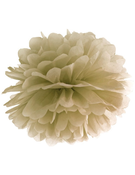 Pompon en Papier de Soie Or 35 cm - Décoration Suspendue Chic