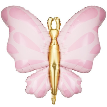 Ballon en Mylar Papillon Rose 69 cm - Décoration Féerique