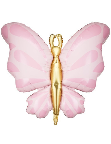 Ballon en Mylar Papillon Rose 69 cm - Décoration Féerique