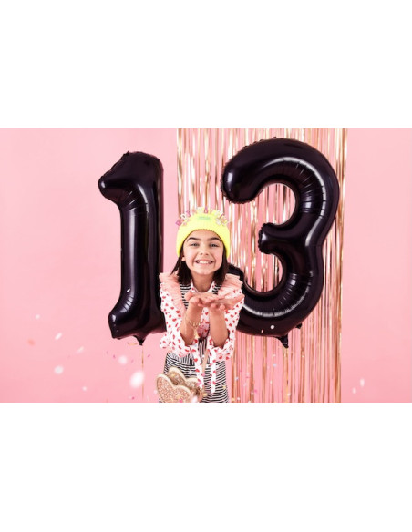 Palloncino Numero 1 Nero 86 cm - Decorazione per Compleanno e Festa