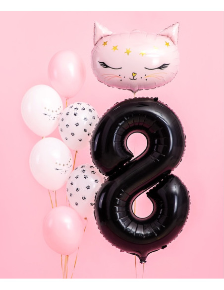 Palloncino Numero 8 Nero 86 cm - Decorazione Compleanno & Festa