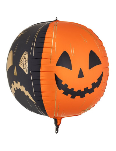 Ballon Citrouilles Effrayantes 50 cm - Déco Halloween Sphérique