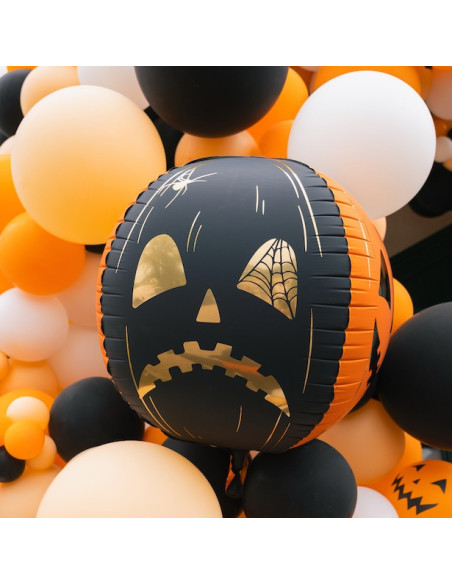 Ballon Citrouilles Effrayantes 50 cm - Déco Halloween Sphérique
