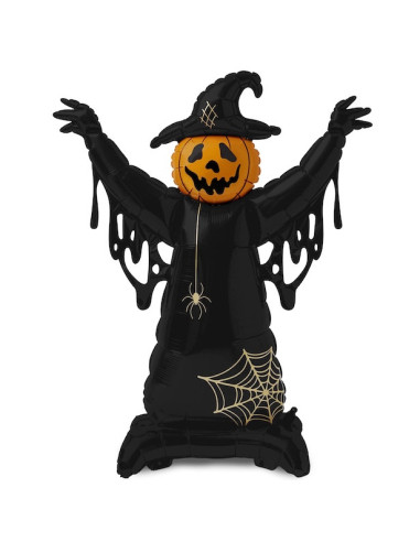 XXL Vogelscheuche Ballon auf Ständer 111x152 cm - Halloween Deko