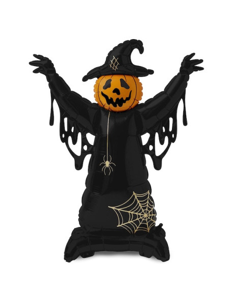 XXL Vogelscheuche Ballon auf Ständer 111x152 cm - Halloween Deko