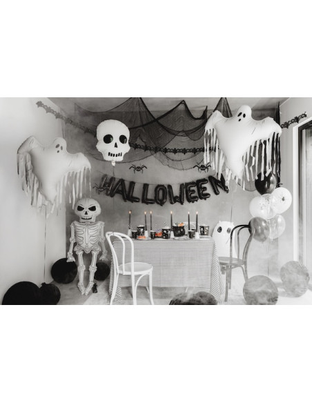 Guirlande Ballon Halloween Noir 230 cm - Inscription Déco