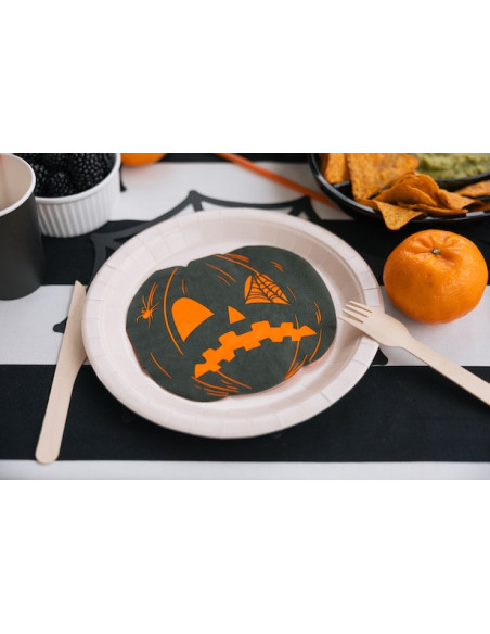 Serviettes en Papier Citrouilles 16.5x15 cm (20 pcs) - Déco Halloween
