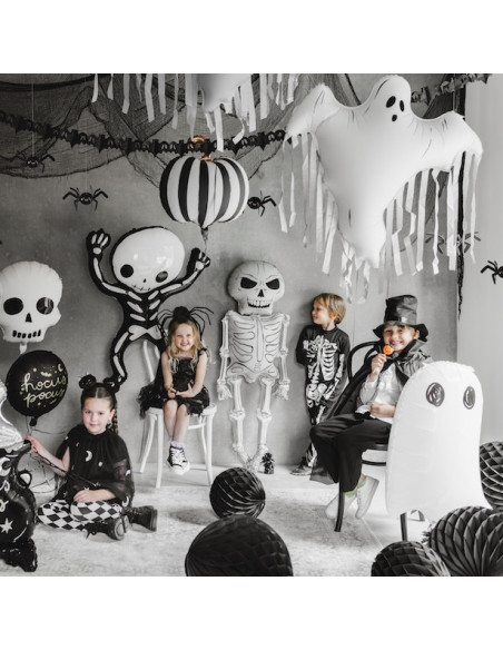 Geisterballon mit Fransen 93x86 cm - Halloween-Deko