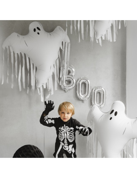Ballon Fantôme avec Franges 93x86 cm - Déco Halloween