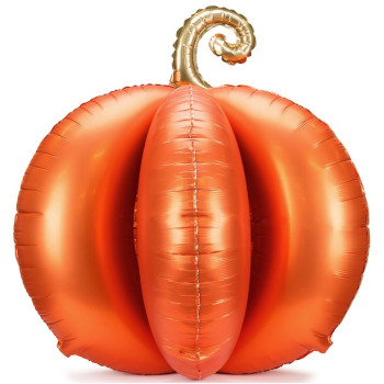 Ballon 3D Citrouille Debout 90x90 cm - Déco Halloween Géante