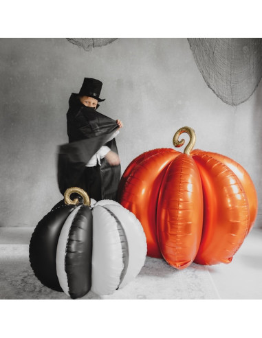 Palloncino 3D Zucca in Piedi 90x90 cm - Decorazione Gigante di Halloween