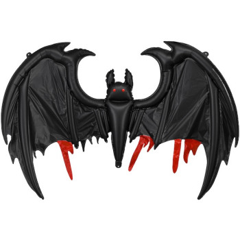 Ballon Chauve-Souris XXL 120x81 cm - Déco Halloween Noire