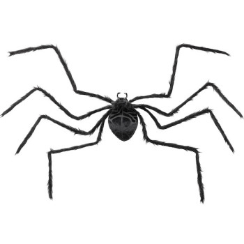 Décoration Araignée Noire Géante 103x75 cm - Déco Halloween