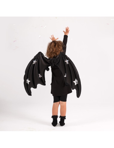 Palloncino Ali di Pipistrello Nero Opaco 85x50 cm - Costume di Halloween