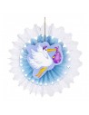 Blauer Storch-Fan-Dekoration für die Babyparty