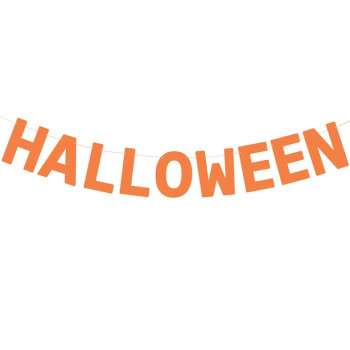 Bannière Halloween Orange 2.5 m - Guirlande Déco Fête