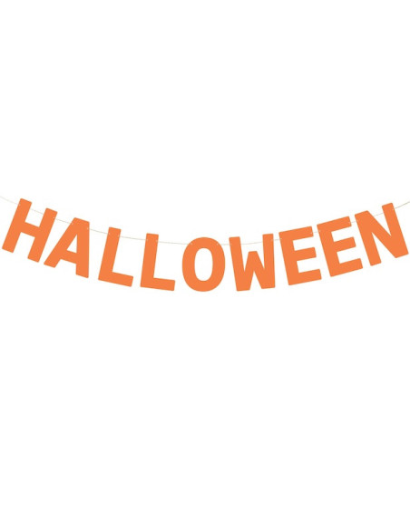 Bannière Halloween Orange 2.5 m - Guirlande Déco Fête