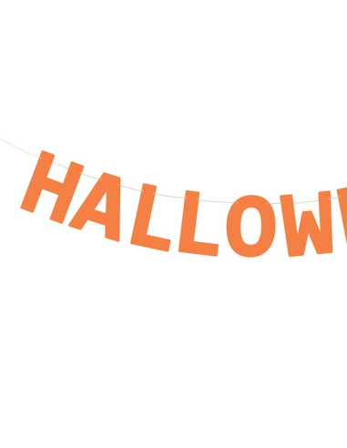 Bannière Halloween Orange 2.5 m - Guirlande Déco Fête