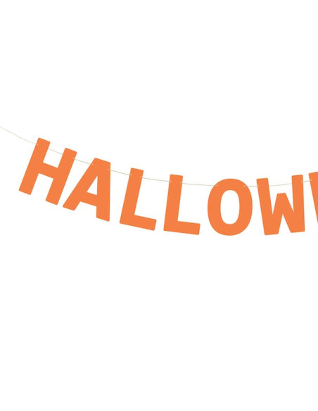 Orange Halloween-Banner 2,5 m - Girlande Party-Dekoration