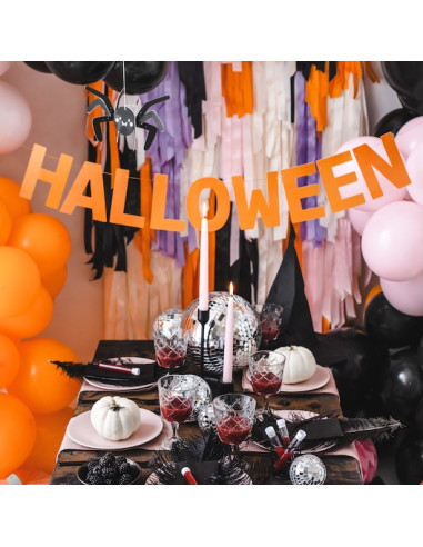 Orange Halloween-Banner 2,5 m - Girlande Party-Dekoration