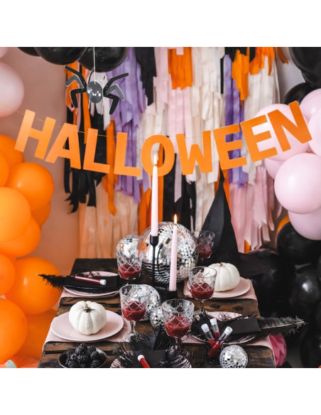 Orange Halloween-Banner 2,5 m - Girlande Party-Dekoration