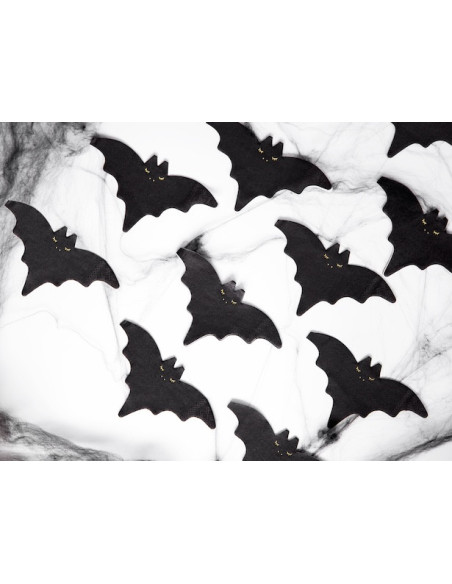 Tovaglioli Pipistrello Nero e Oro 16x9 cm (20 pz) - Halloween