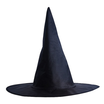 Schwarzer Hexenhut 35 cm - Verkleidungszubehör Halloween