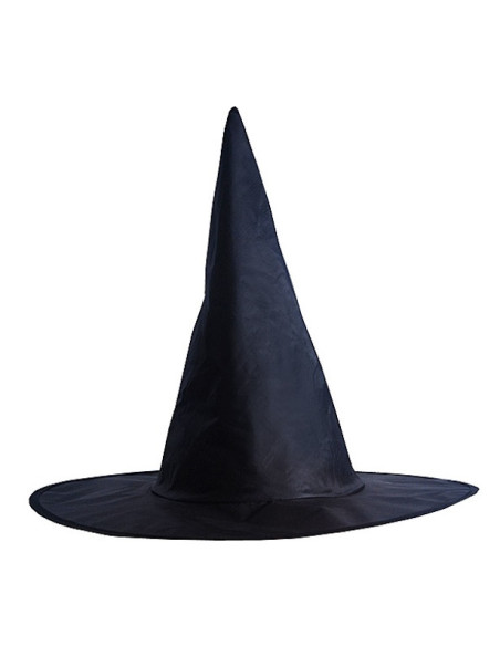 Schwarzer Hexenhut 35 cm - Verkleidungszubehör Halloween