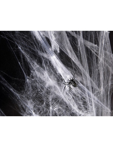 Toile d'Araignée Blanche 60g - Déco Halloween