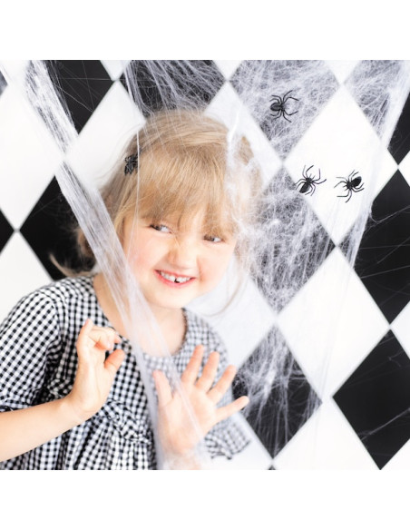 Toile d'Araignée Blanche 60g - Déco Halloween