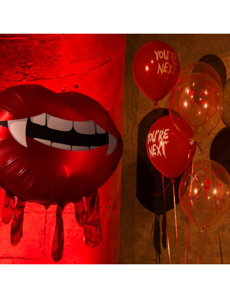 Ballons Latex You're Next Sanglant 30 cm (6 pcs) - Déco Halloween