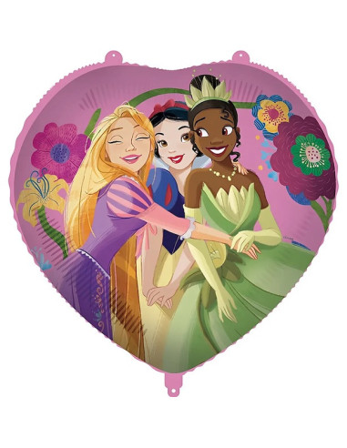 Ballon en forme de coeur Princesses (45 cm)