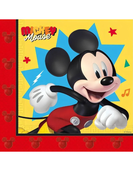 Tovaglioli per feste a tema Topolino (20 pezzi)