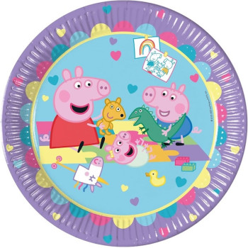 Peppa Pig Partyteller (8 Stück)