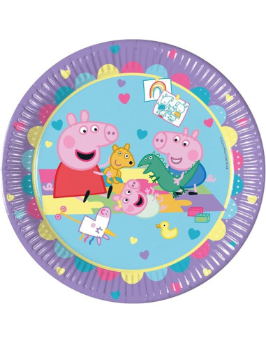 Peppa Pig Partyteller (8 Stück)