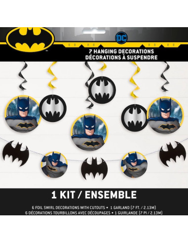 Batman 7 Hängedekorationsset - Geburtstag