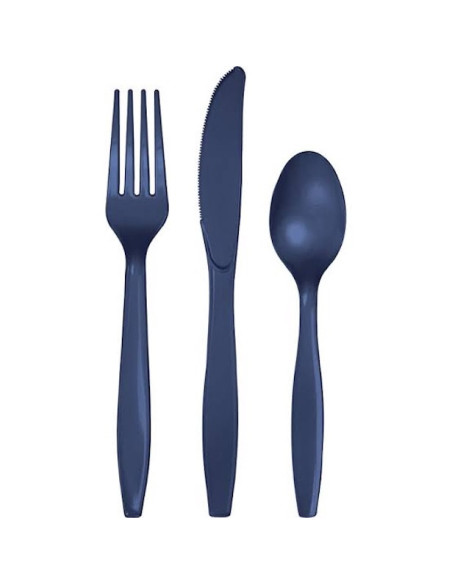 Couverts de table en plastique (24 pcs)