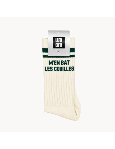 Chaussettes homme M'EN BAT LES COUILLES - Chaussettes drôles