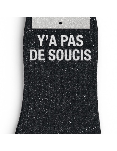 Paillettensocken Y'a Pas de Soucis - Entspanntes Geschenk
