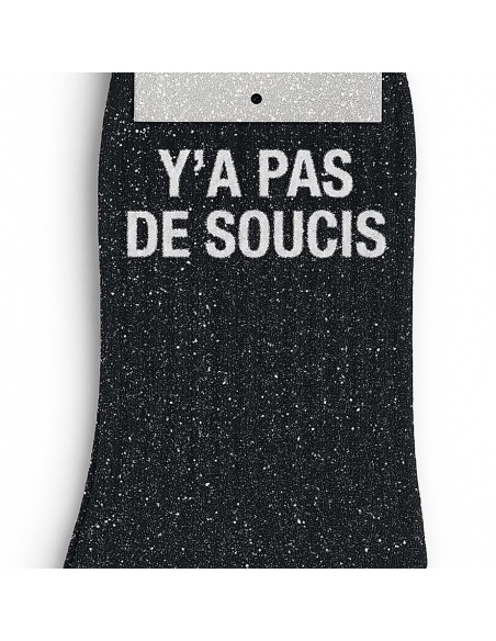 Paillettensocken Y'a Pas de Soucis - Entspanntes Geschenk