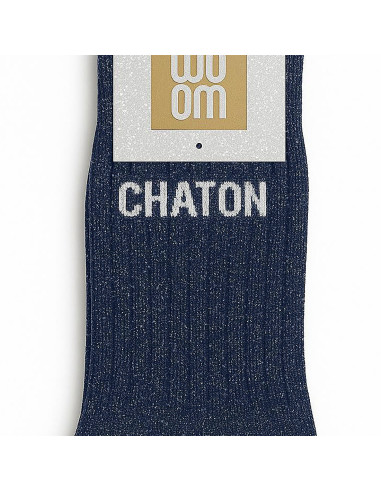 Calzini con paillettes Chaton - Idea regalo dolce