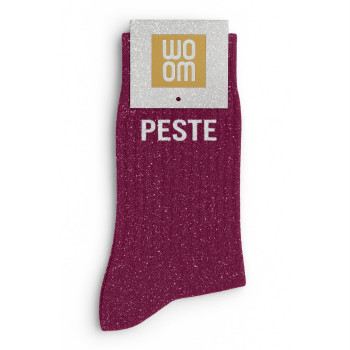 Paillettensocken PESTE violett | BelleFete.ch
