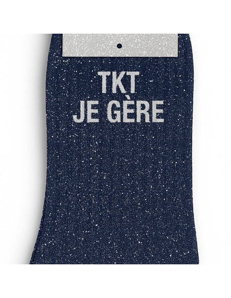 Calzini con paillettes Tkt Je Gère - Regalo originale