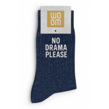 Paillettensocken NO DRAMA PLEASE marineblau | BelleFete.ch