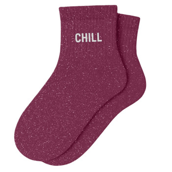 Kurze Paillettensocken CHILL bordeaux | BelleFete.ch