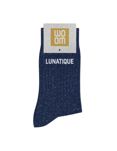 Calzini con paillettes LUNATIQUE blu navy | BelleFete.ch