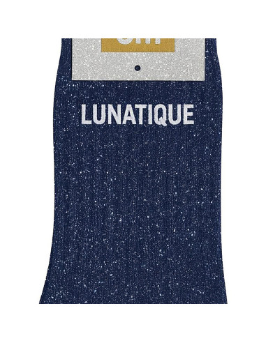 Paillettensocken Lunatique - Humorvolles Geschenk