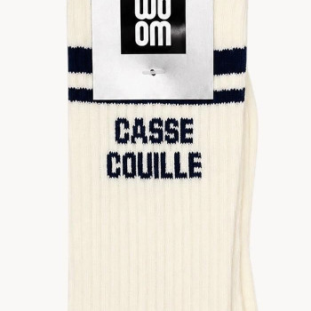 Calzini uomo CASSE COUILLE bianco righe nere | BelleFete.ch