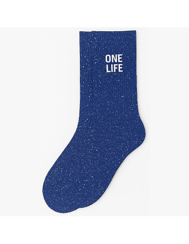 Calzini con paillettes One Life blu - Regalo originale