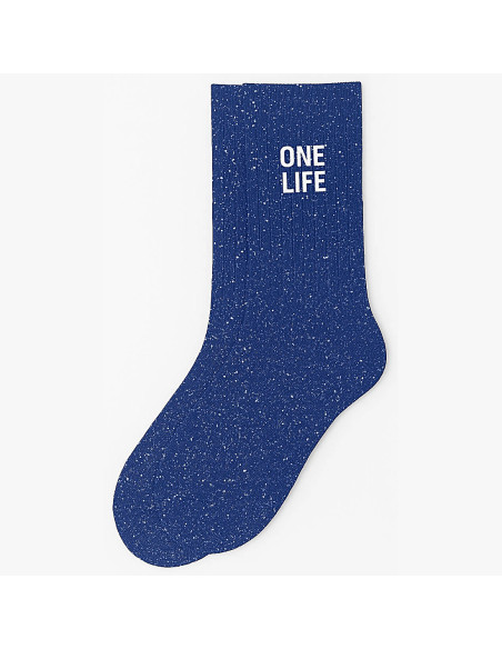 Calzini con paillettes One Life blu - Regalo originale